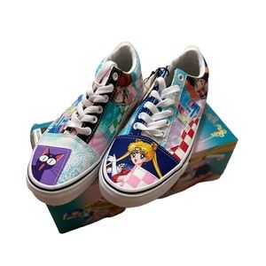 Sailor Moon x Vans Old Skool Patch work shoes sneaker